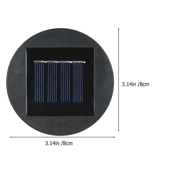 Lampeutskiftningspanel Henge-Lanterner Batterikasse Solcelle Toppdel