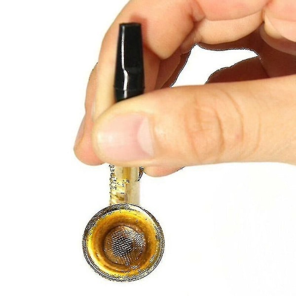 Mini Saxofon Form Rygerør Legering Bærbar Pibe Længde 97mm