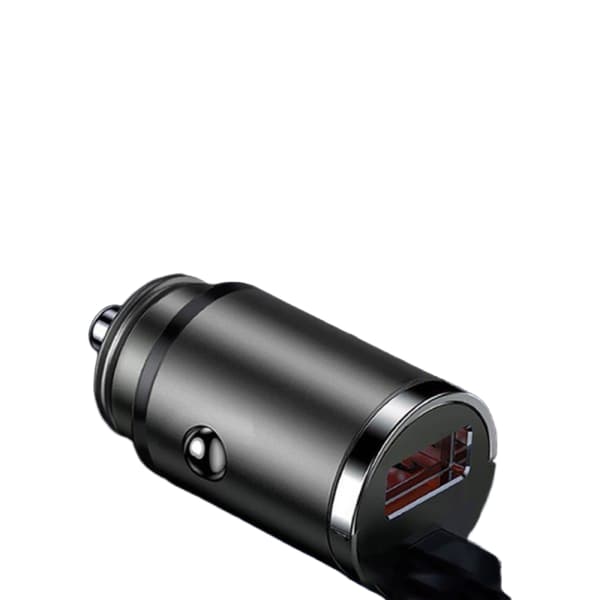 100W Bil USB-lader Super Charge USB-A USB-C Sort