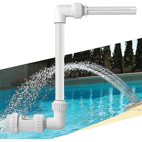 Vattenfall Pool Fontän, Vattenfall för Pool Ovan Jord, Utomhus Pool Tillbehör, Pool Tillbehör Justerbar Bassäng Fontän Kran Pool Vatten Fontän