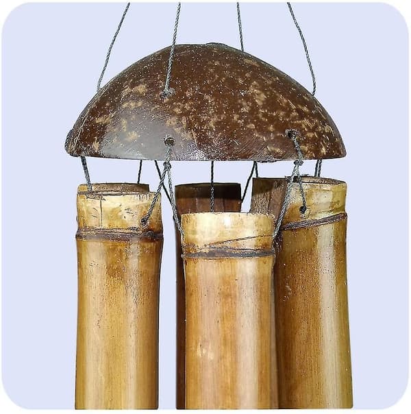 60 cm Stor Vindspel Trädgård Väderbeständig Bambu Kokos