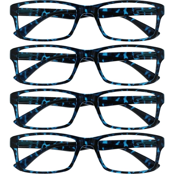 Företag Siniset Kilpikonnateemalaiset Lukulasit Arvopaketti 4 Designer-tyyliset Miehet Naiset RRRR92-3 +2,50 Sininen Kilpikonna Sininen Kilpikonna_nzywtb Sininen Kilpikonnakuosi Blue Tortoiseshell +2.50 Magnification