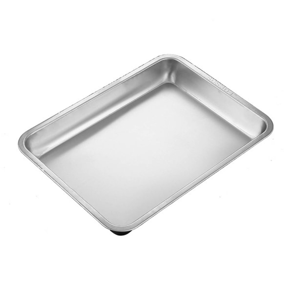 304 bakebrett i rustfritt stål Non-stick matkvalitet rektangel Oppvaskmaskin Tåler Grill Serveringsovn Pan Cookie Sheet Kjøkkenutstyr