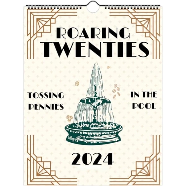 2024 Roaring Twenties kalenteri, Taylors kalenteri 2024, Roaring Twenties kalenteri 2024 seinäkalenteri Hauska kalenteri Gag joululahjat 1pcs