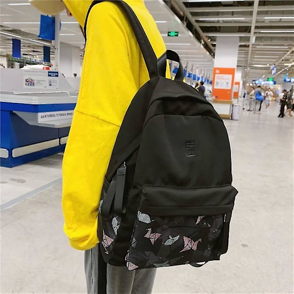 Naisten korealainen tyylinen reppu, keskikoulun oppilaan reppu vapaa-ajan matkareppu