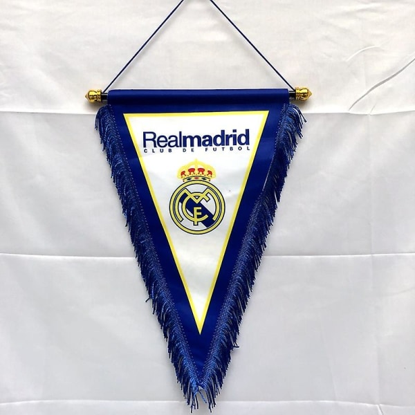 Klubbfans Triangelflaggdekorasjon Hengende flagg Real Madrid