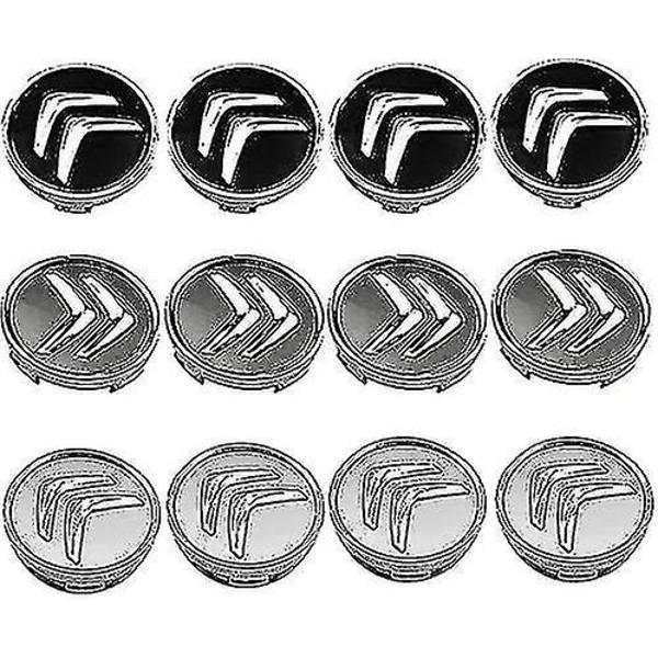 4 stycken navkapslar för Citroen C4 Picasso C3 Berlingo C5 X7 C2 C1 Ds3 Zx Xsara C8 Ds Ds4 60mm, fälg mittkapslar med märke feng