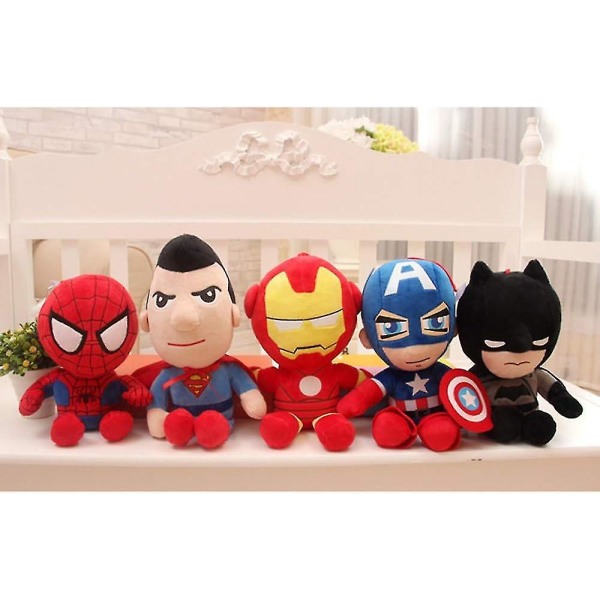 Batman plysjleker for barn, 11" superheltfylte plysjdukker gave til gutter, barn