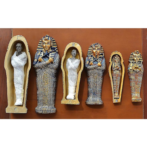 Egyptiläinen Muumio Koriste Tutankhamon Faarao Sarkofagi Arkku Muumiohartsi Figuriini