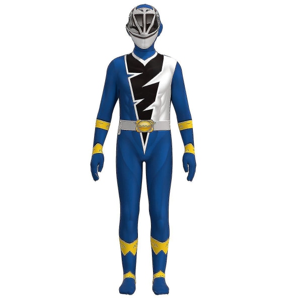 Anime Fancy Voksne Børn Kishiryu Sentai Ryusoulger Jumpsuit Cosplay Kostume Halloween Party Rollespil Børn Mænd Tøj D_y Blue 130