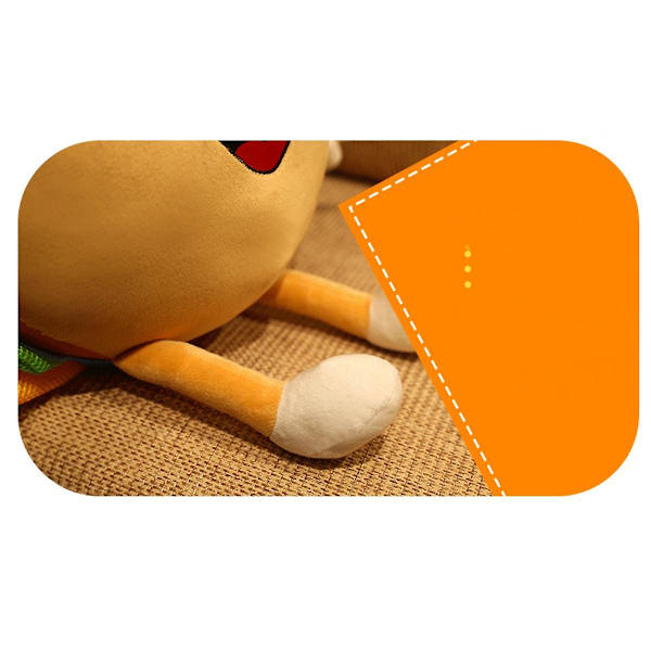 Pude Gigant Hamburger Puder Bløde Burger Plys Puder Bløde Fyldte Hamburger Plys Legetøj Stor Plys Hamburger Plushie 12\"