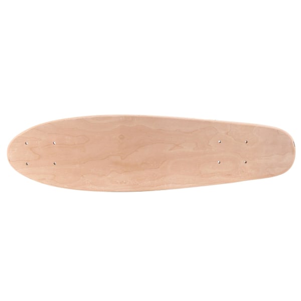 22 tommer Blank Skateboard Deck Natural 55,5x15cm Maple Banana Sliding Cruising Skating Single Rocker