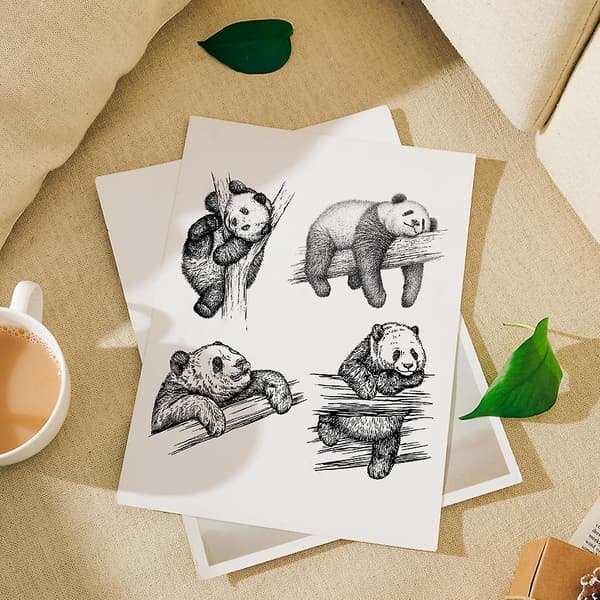 Panda Silikon klare stempler for kortlaging Scrapbooking Preging DIY Craft