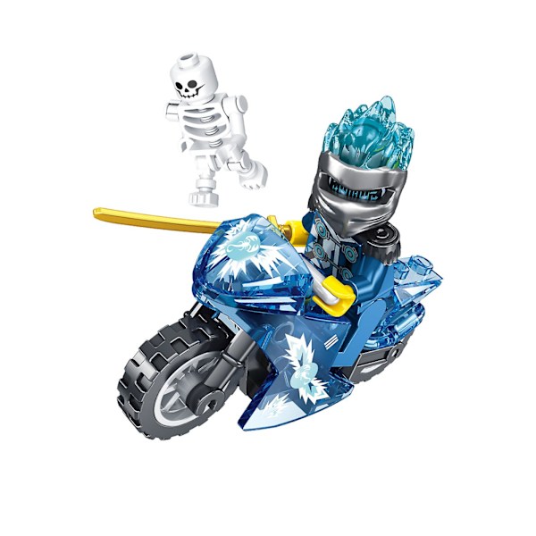 Sæt med 16 stk. Ninja Mini Figurer Byggeklodser Legetøj Børnegaver