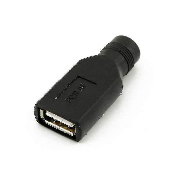 2023-usb hun til 5,5 mm x 2,1 mm hun dc strømkonverter Opladeradapterstik