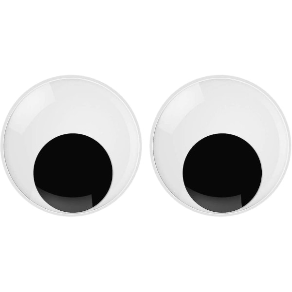 2 stykker store gigantiske selvklebende googly-øyne for julefest Håndlaget gjør-det-selv-håndverk (76 mm/3 tommer)