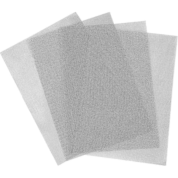 4-pakke 304 rustfritt stål vevd tråd 20 mesh metallnett ark gnagerkontroll insektnett skadedyrsikring nett for vinduer, dør, filter, 12 x 8 tommer