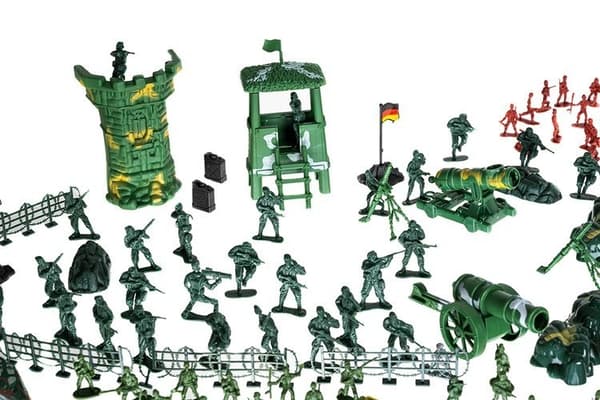 Leksakssoldater Set - Militärbas - 300 delar 1000