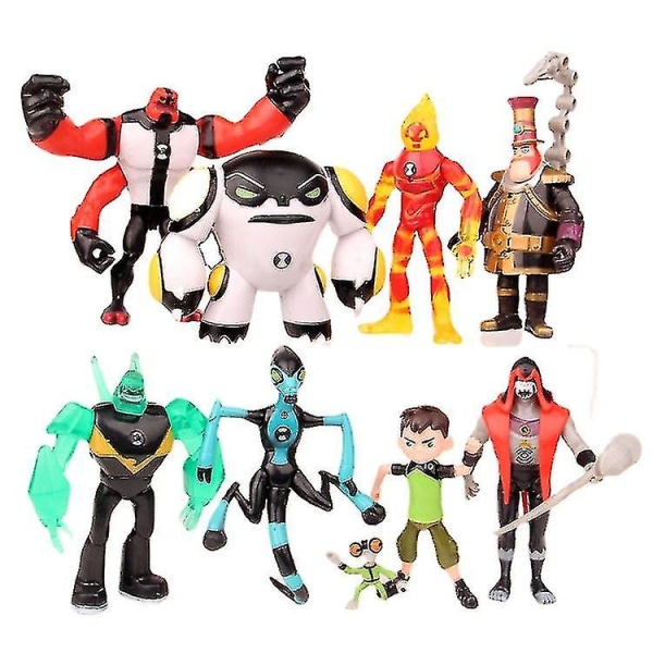 9st Leksaksdocka Ben 10 Defenders Of The Earth Juvenile Hacker Anime Doll Toy Model Barnleksak Födelsedagspresent present