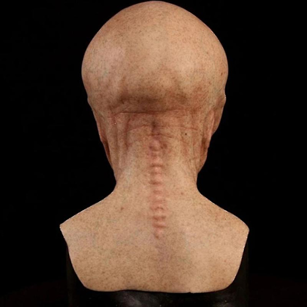 Pelottava Lateksi UFO Suuret Silmät Avaruusolento Koko Pään Juhlamaski Aikuisten naamiaisiin ja cosplayhin