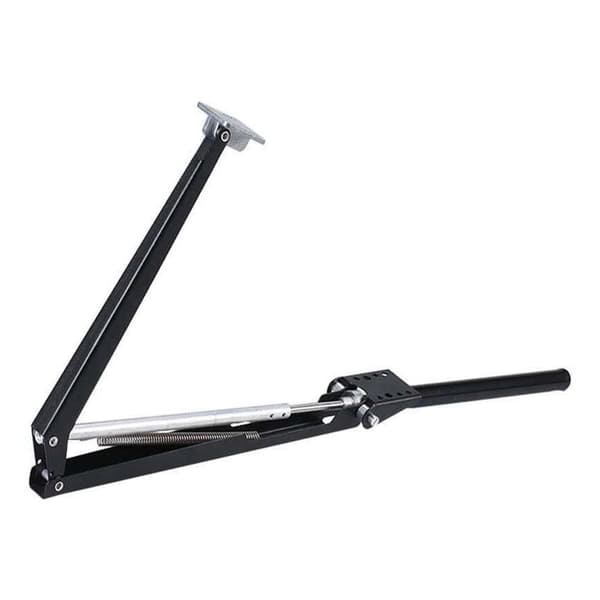Automatic window opener single spring for summer house greenhouse and skylight, galvanized aluminum sheet window operator (Black)