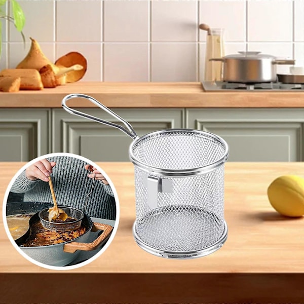 Spagettisiivilä Lusikka Keittiö Pasta Lävikkö Siivilä Työkalu Ruostumaton Nuudeli Siivilä Uppopaistokori Ruoanlaittoon Valuttamiseen 9x9cm