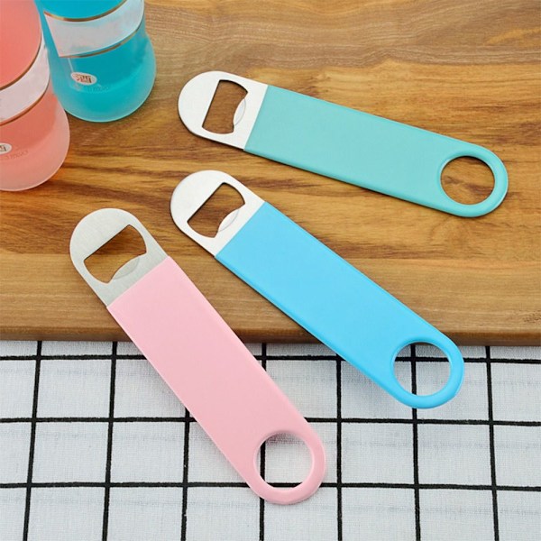 6 stk. Flat Flaskeåpner Ølåpner Bartendertilbehør 6 Pcs