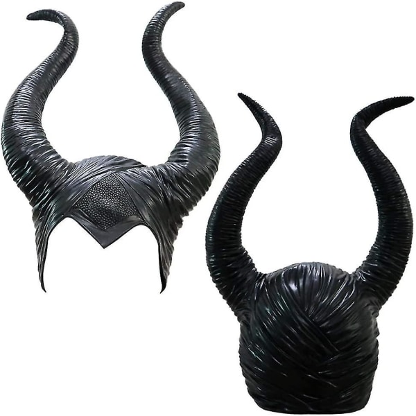 Uusi,sopiva Halloween Maleficent Horns -pääpanta Cosplay Black,paha Maleficent Headpiece -koriste,naiselle/miehelle