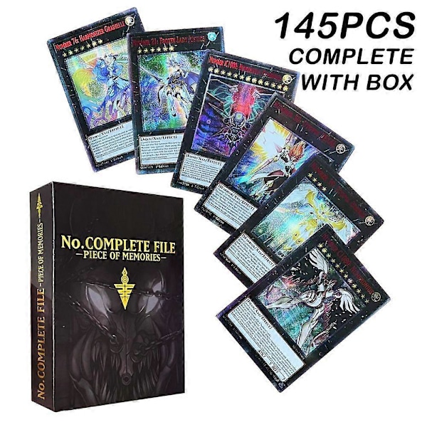 145 st Yugioh-kort engelska NO.COMPLETE FILE Samling Piece of Memories Yu Gi Oh-kortspel