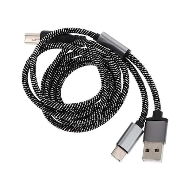 1,4m Midi Otg-kabel Usb-c til usb-b-ledning for elektronisk musikkinstrument Black 140X0.5cm