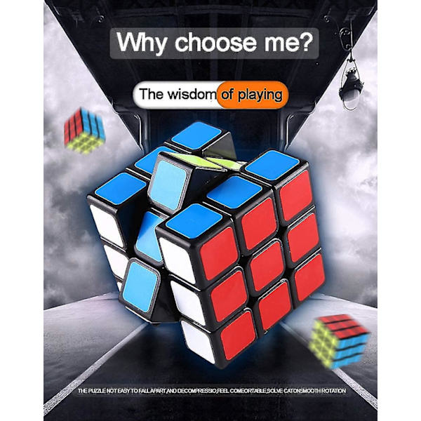 Professionell Speed Cube 3x3x3, Hållbar Smidig Hjärnutveckling Barns Pedagogiska Leksaker Pusselleksaker Portabel För Vuxna (standard)