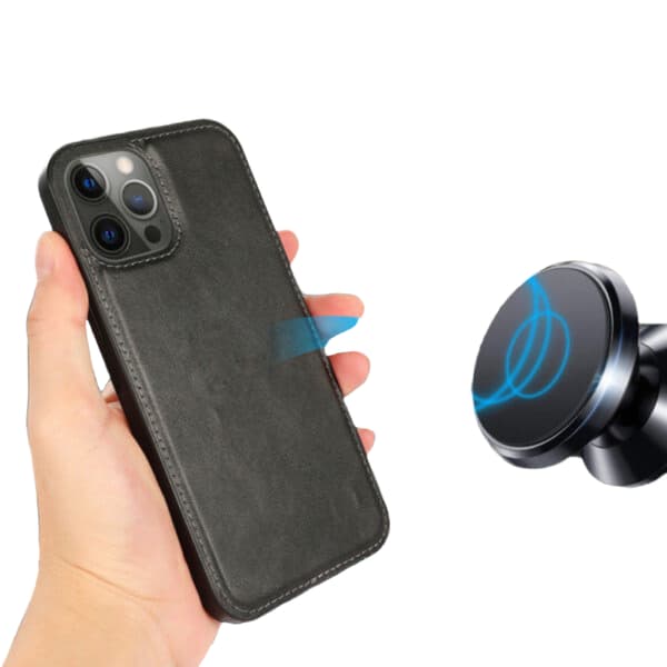 iPhone 13 2-i-1 Magnetisk Wallet Cover Sort