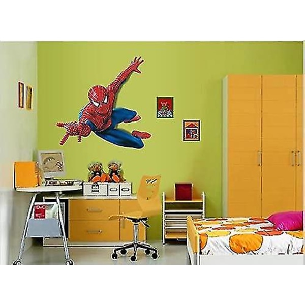 Jättestora Spiderman Väggdekaler Barn Pojkar Sovrum Dekal Konst Mural Dekor.