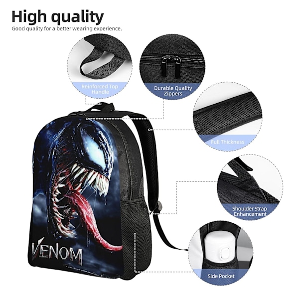 Venom Ryggsekk Barneskolesekk Barnesekker