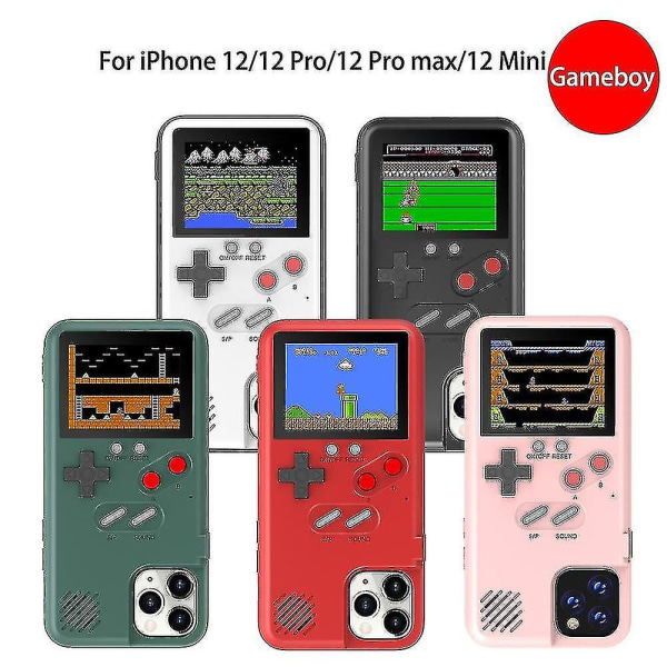 Spilbart Gameboy-cover til Iphone 13 12 11 Pro Max Plus-covers Retro spilkonsolcover i høj kvalitet