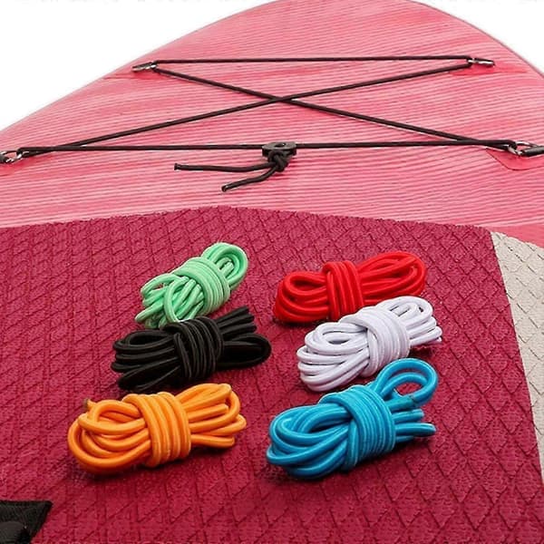 Elastisk Bungee Shock Cord Robust Vattensport med Justerbart Halkfritt Spänne Röd Green