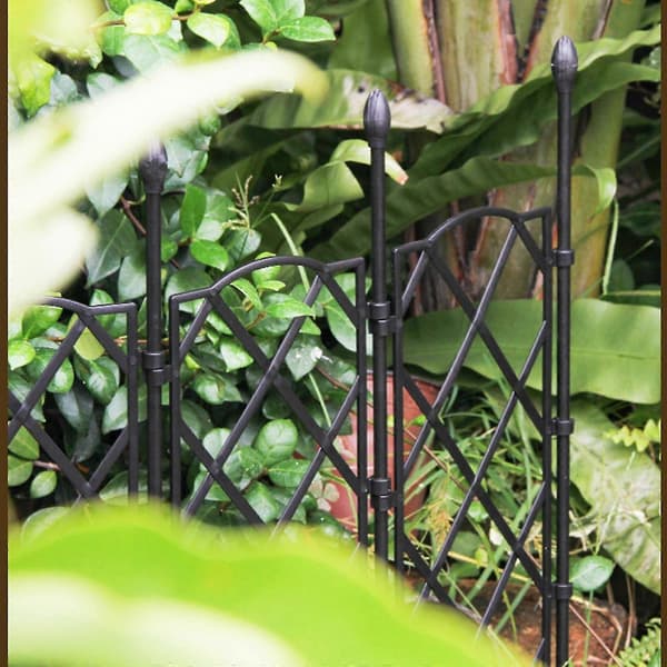 Sammenleggbare metalltråd espalier - Hage espalier blomsterramme for rustfri støtte 3pcs
