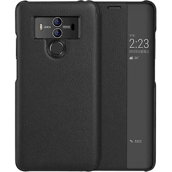 Huawei Mate 10 Pro Smart View Flip Lærveske Strømsparingsmodus Proteccin Integral Mate10 Pro Svart N