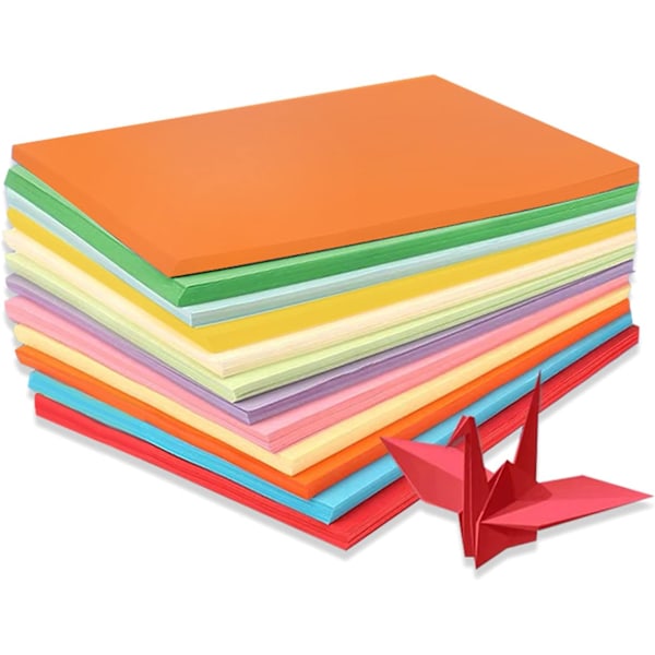 100 ark farget A4-papir, blandet A3-kopipapir