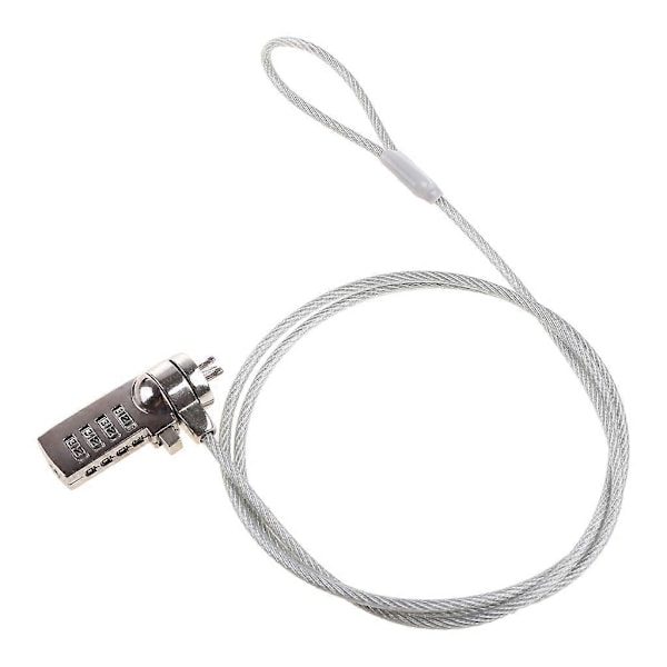 4-numeroinen salasanalla toimiva lukko, yhdistelmälukko, turvalukko, kaapeliketju USB-laitteille