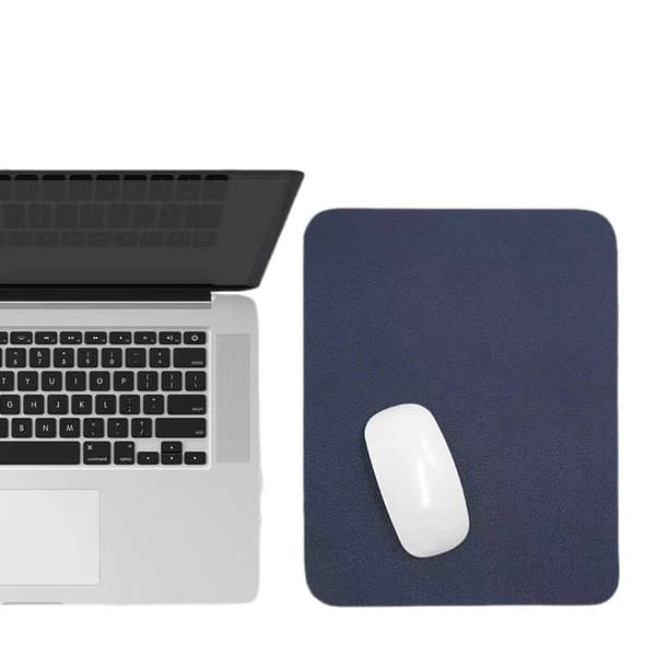 Leather Mouse Pad, Non-Slip Desk Mat, Dark Brown 30x40cm, Solid Color, Laptop Office