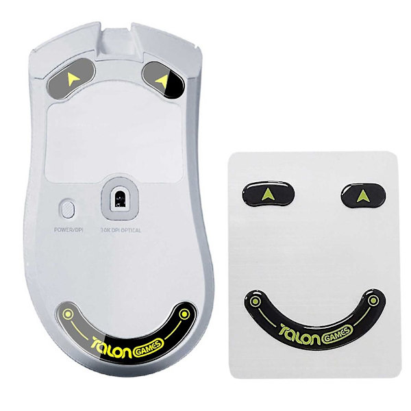 Talongames Glass Mouse Skates erstatningsglideføtter for Deathadder V3 Pro