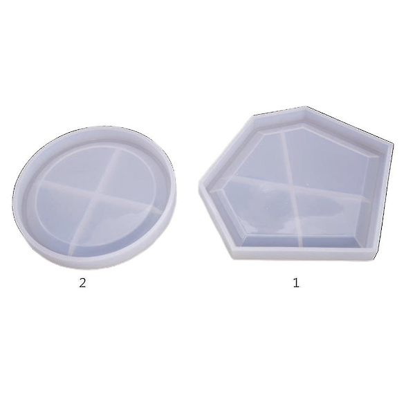 Krystal Epoxy Resin Form Coaster Støbning Silikoneform Håndværk Dekorationsværktøj