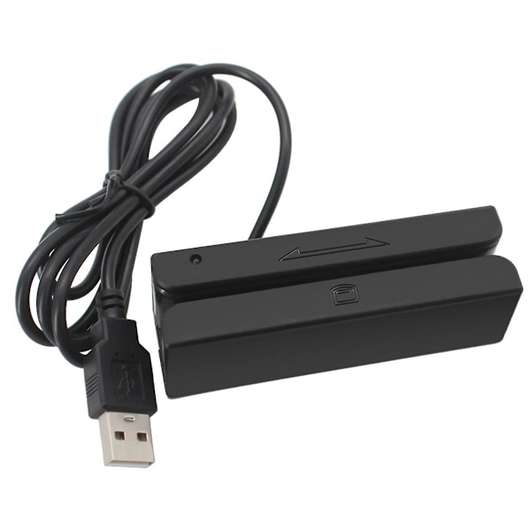 MSR90 USB Magnetisk Stripe Kortleser Kortleser Stripe 3 Spor Mini Swiper for USB PC