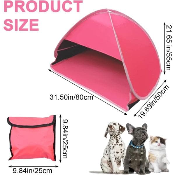 Mini hopfällbart strandtält Anti-UV, storlek L 1-pack strandtält
