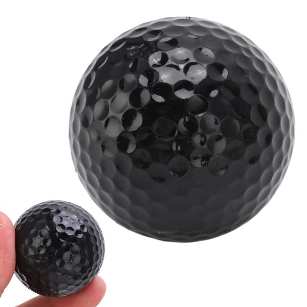 2-lagers golf flytande boll Flytande Vatten Range Utomhussport Golf Träning Träningsbollar Black