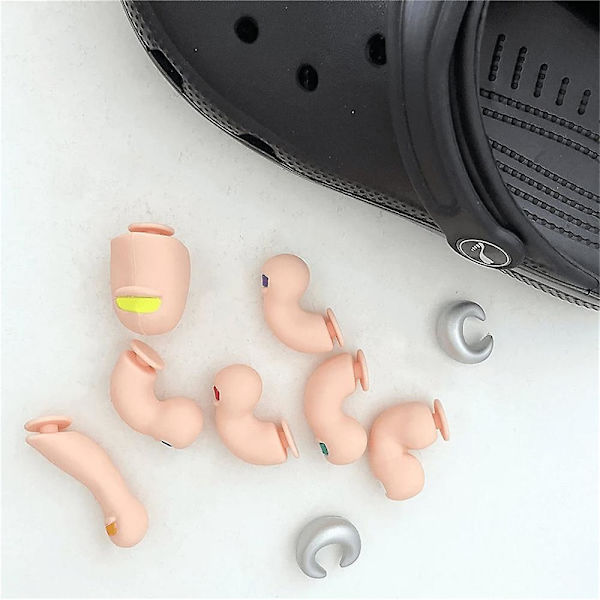 Sko Tå Charms Clog Dekoration, Crocs Tilbehør Unormalt Formede Tå Sko Dekoration Charms Til Sjove Gaver Skin