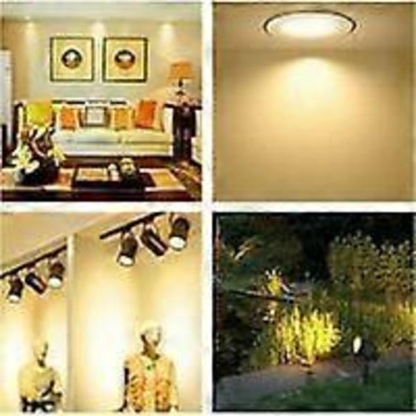 Halogenpære GU5.3 35W 12V, 400lm Varmt Hvit 2700K Dimbar, Spotpære Halogen MR16, 6-pakning