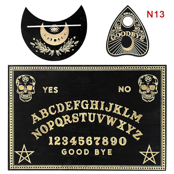 Trägraverad Ouija-bräda Boa - Perfekt för spådom med pendel 13