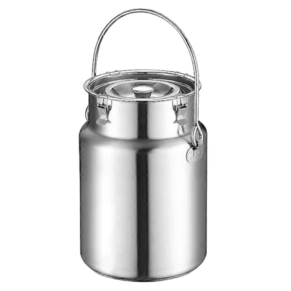 Rostfri 5L mjölkkanna med handtag, 304-kompatibel förseglad design